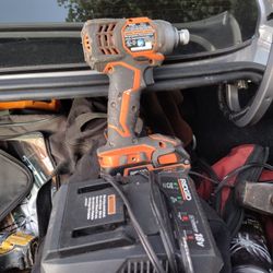 Rigid Impact Driver With Battery And Charger
