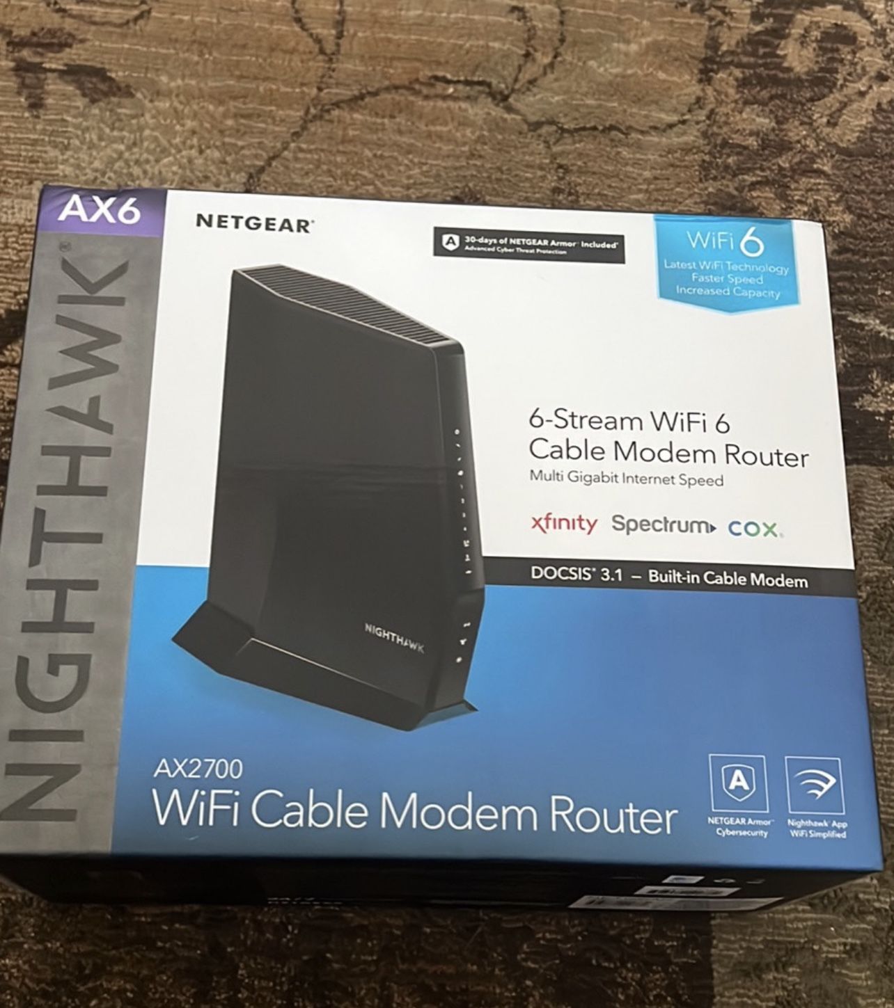 Netgear Nighthawk ax2700 Cable And Modem