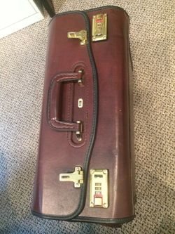Large leather briefcase designed by “HIT” industries