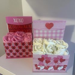 valentines, Mini Flower Box