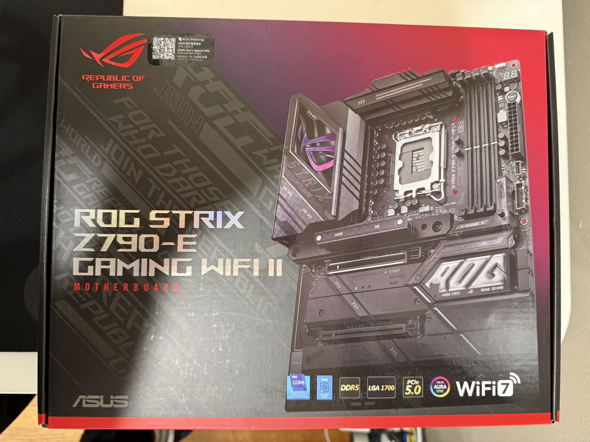 ASUS ROG Strix Z790-E Gaming WiFi II LGA 1700(Intel 14th & 13th & 12th Gen)ATX gaming motherboard