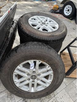 GARAGE SALE TODAY ONLY – ENDS AT 1 PM! 🚨 NEW BRIDGESTONE TIRES 2024 TOYOTA TUNDRA WHEELS