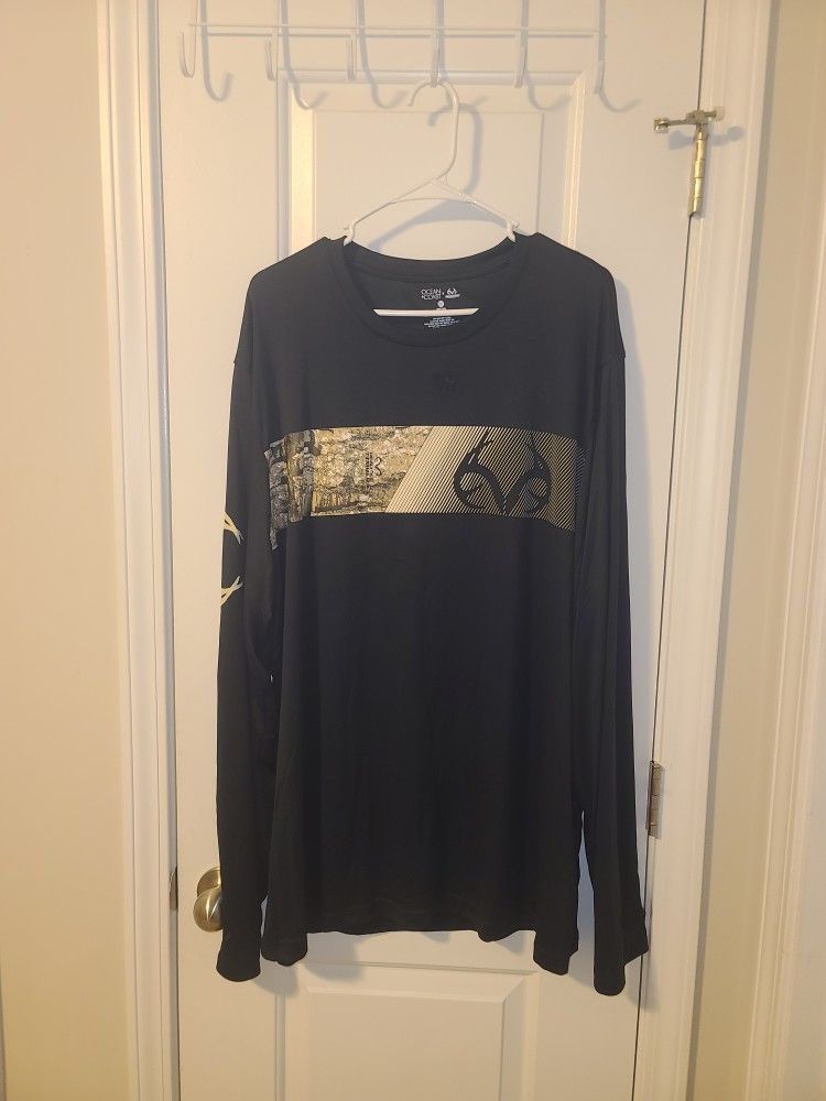 REALTREE Big & Tall Long Sleeve Performance Sz 2XLT (Ts-E3)