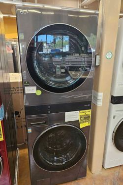 Front Load Wash Tower LG 5 Cubic Feet Electric Dryer