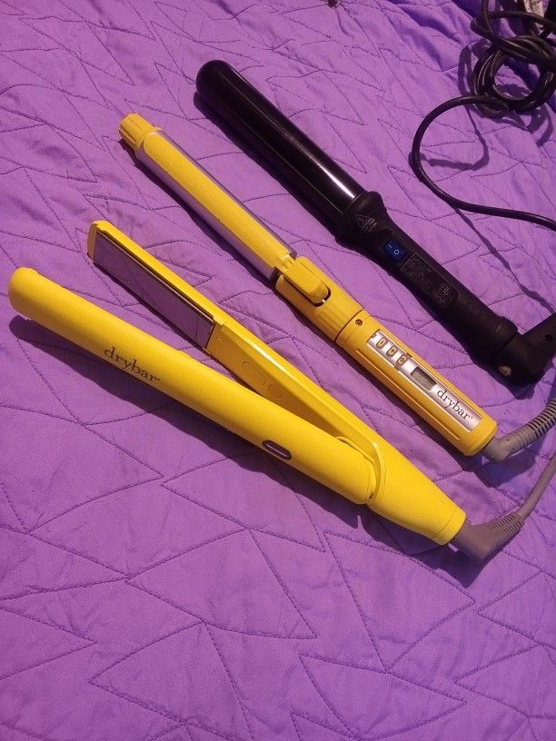 3 Professional Styling Wands(2 Dry Bar+1 Nume