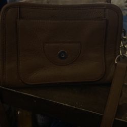 Purse Tan Four Pockets Missing Strap 