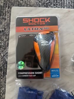 Shock doctor compression shorts with cup