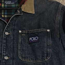 Men’s Polo Ralph Lauren Flannel Lined Denim Jacket 