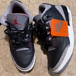 Nike air Jordan retro black cement 3 basketball sneakers size 10