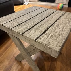 Farmhouse Gray Side Table 