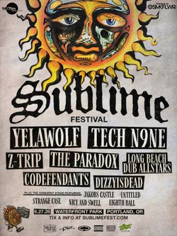 3 VIP tickets to Sublime Fest
