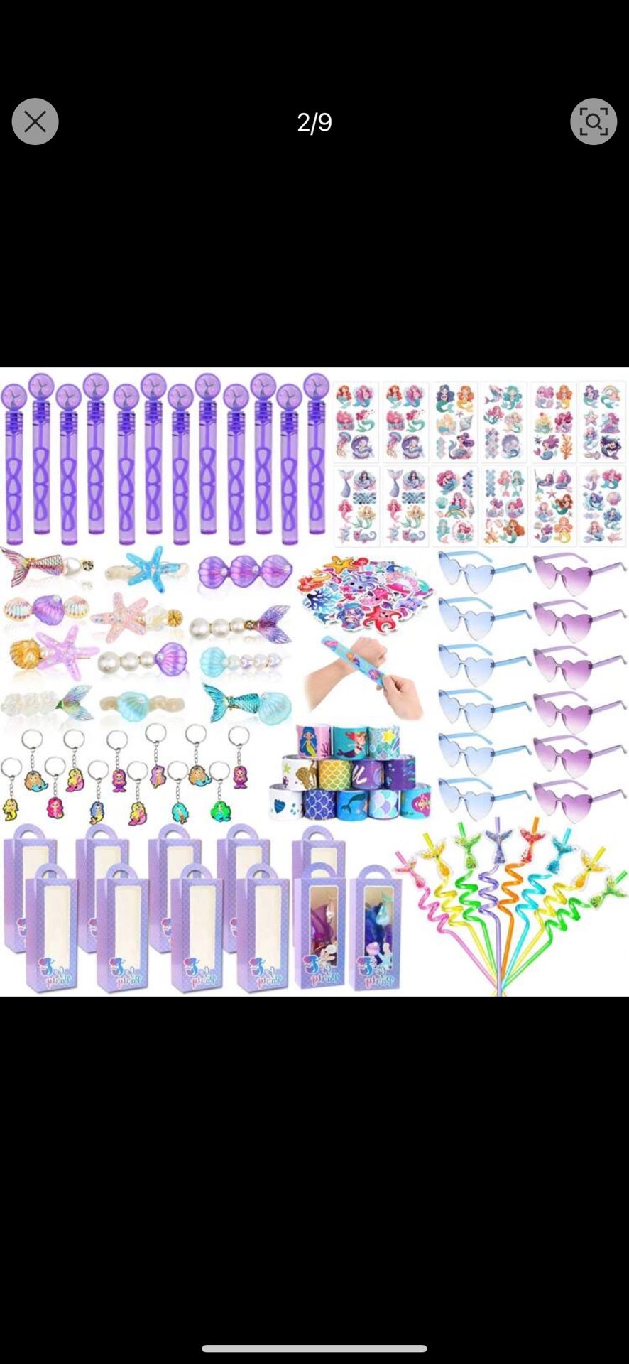146 Pcs Mermaid supply Party Kid