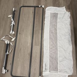 Regalo Hideaway 54" Extra Long Bed Rail Guard for Toddlers with Reinforced Anchor Safety System