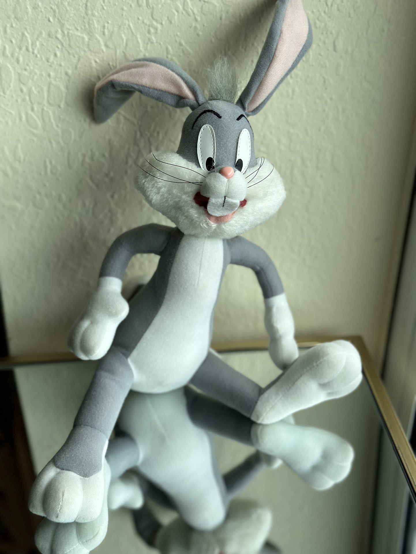 Warner Bros.bugs bunny looney tunes soft plush with bendable ears - 15 inches