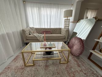 Gold coffee table