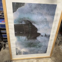 Free Lighthouse Framed Print Painting  