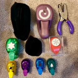 Craft Paper Punches In Various Shapes And Sizes