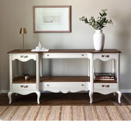 Solid Wood Console Table – Refinished