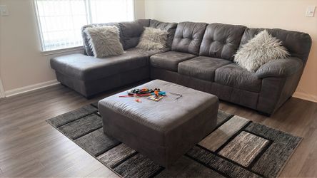 Dark grey couch