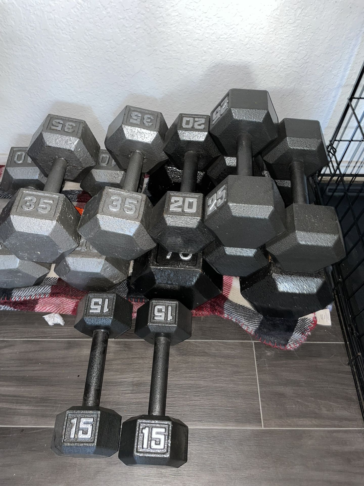 Different Sized Dumbbells
