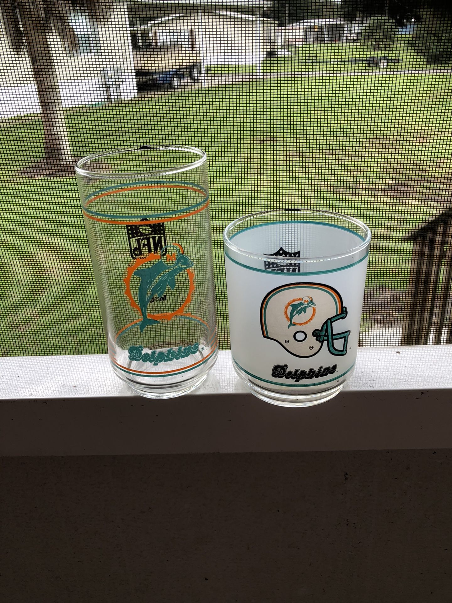 Miami Dolphins glasses