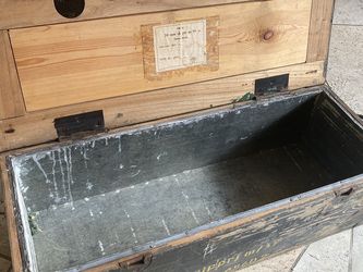 Rare WW2 WWII German ammo box empty wooden crate 20 mm Man Cave Decor tool box