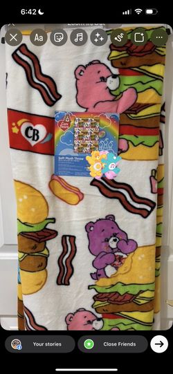 Brand New Carebear Blanket 