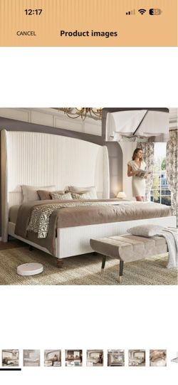 King size headboard with boxspring included