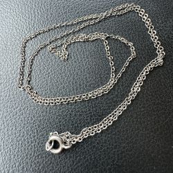 925 Sterling Silver Cable Chain 19”