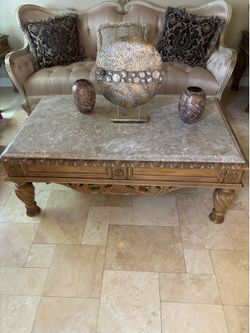3 piece marble top coffee tables