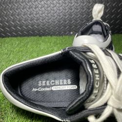 Skechers Womens Street Cleat Bring It Back Black White SN 74100
