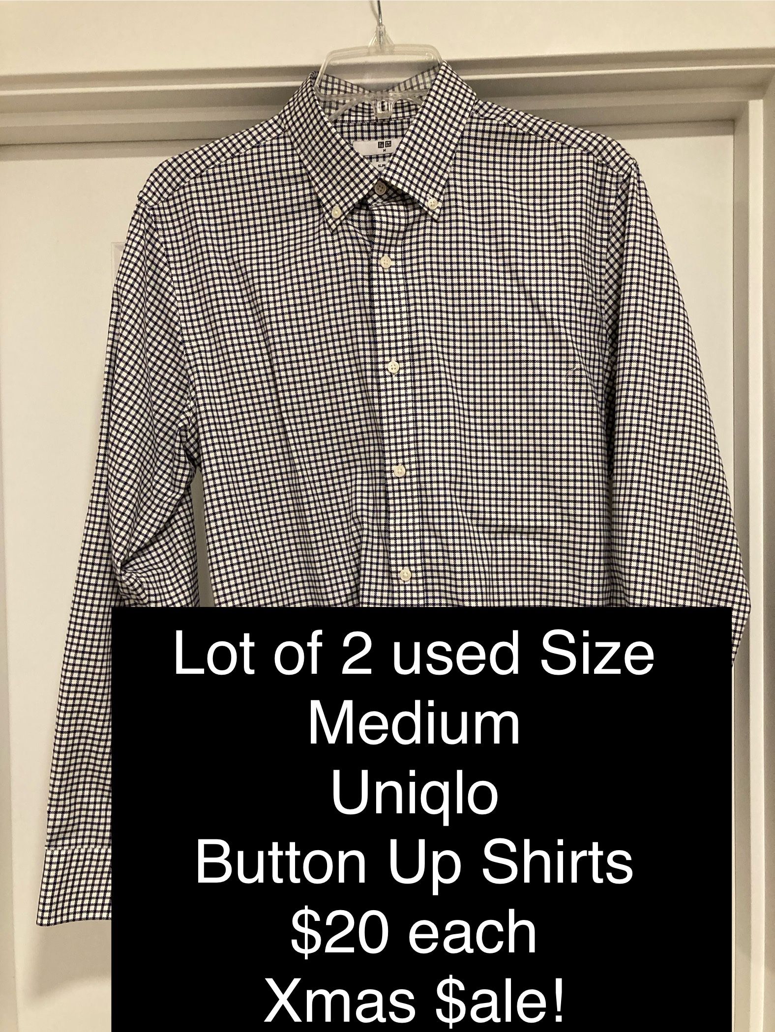 100% Authentic Used Uniqlo Button Up Shirts