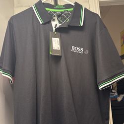 Black BOSS POLO