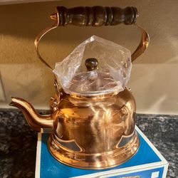New Vintage Copper Tea Kettle
