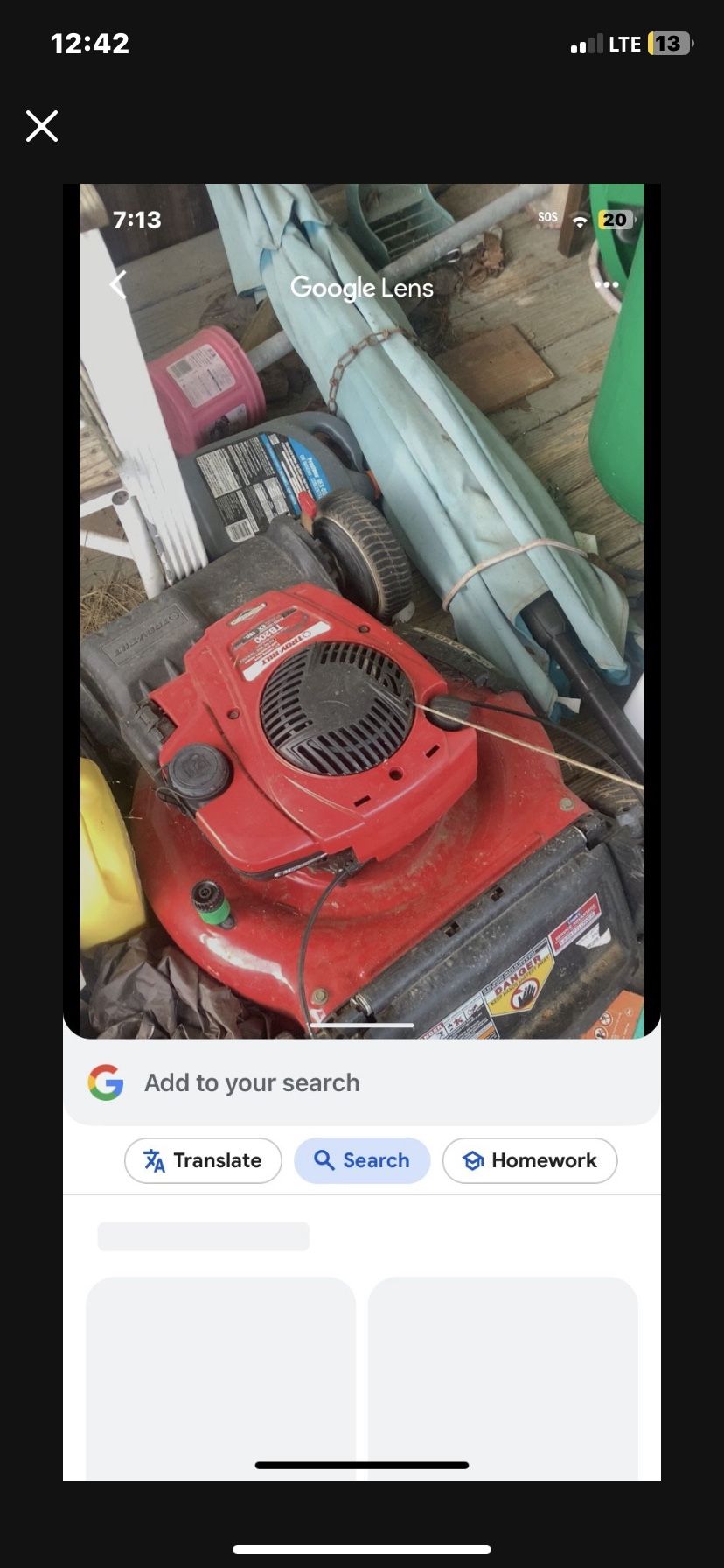 Troy Built Push Mower