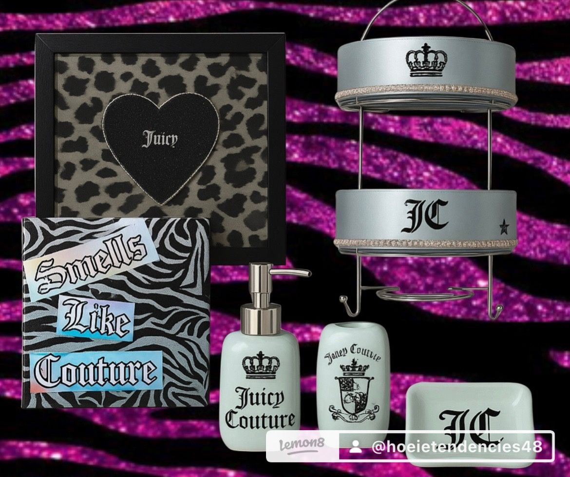 JUICY COUTURE MCBLING Y2K Bathroom Vanity Set