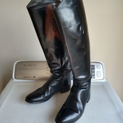 Vintage Leather Riding Boots Women 9