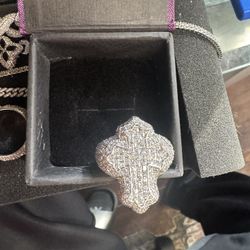 Custom Mossinate Diamond Ring