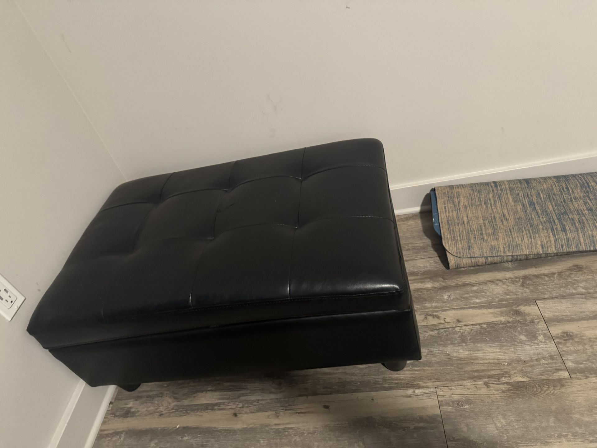 Leather Ottoman