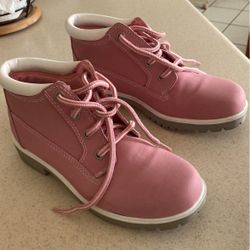 Pink Shoe Boots Size 7