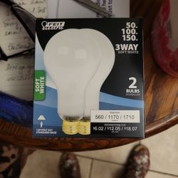 Felt Electric 3way Light Bulbs  2 Per Box