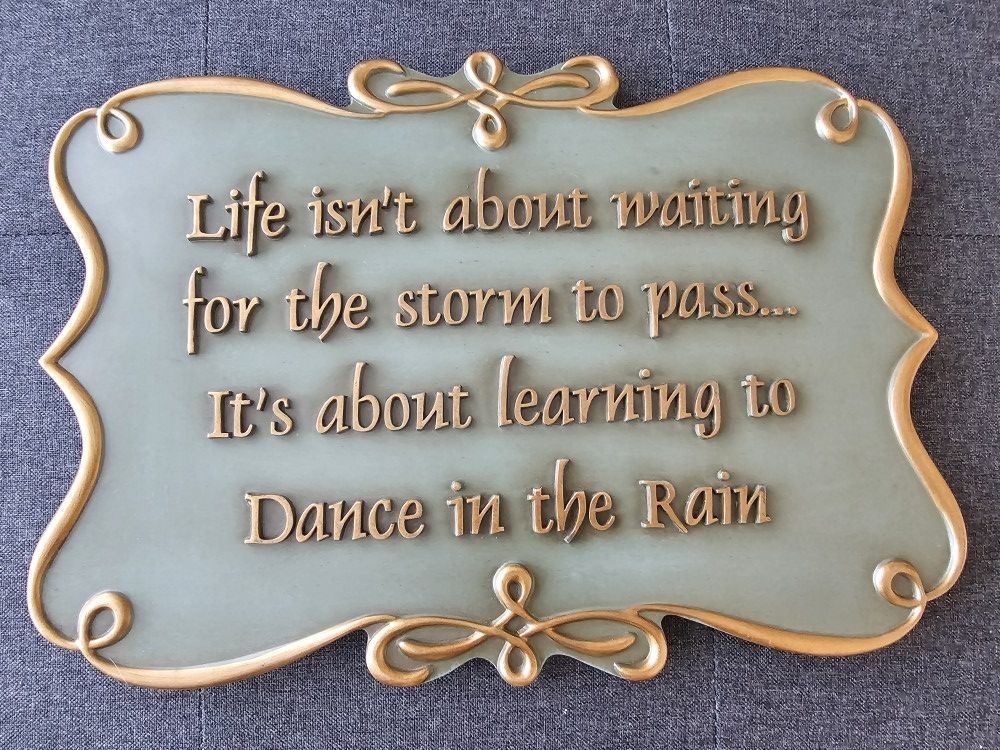 $15.00 - 14" Inspirational Plaque, Elegant/Weighted - Like New/Lowest Price!