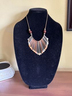 Stylish Bohemian Fring Pendant Necklace 