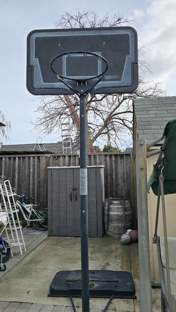 portable basketball hoop 

Pick up in San Jose 95121 area 44" x 27" Lifetime