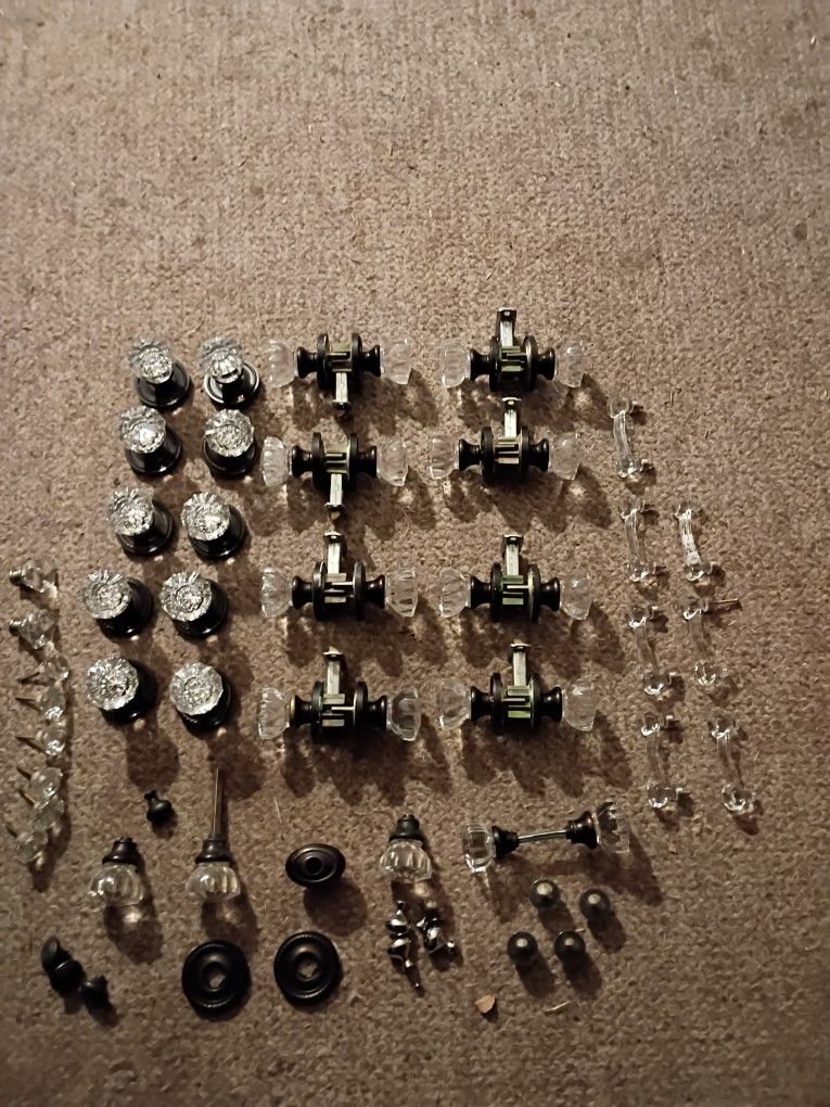 Crystal Door Knobs  And Brass Handles 