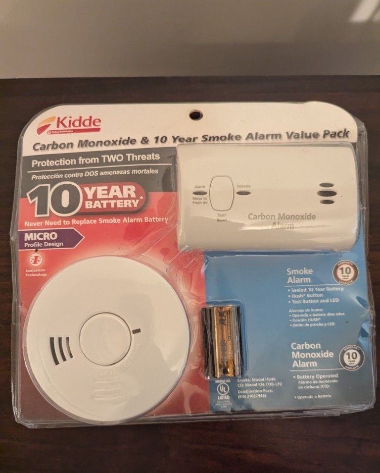 NIB Kidde Carbon Monoxide Detector & Smoke Alarm