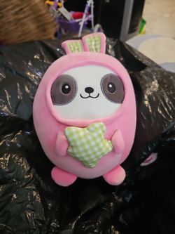 Linzy Toys Smoochy Pals 9" Easter Hooded Sloth/Panda Plush