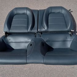 Black Leather Seats (Rear) for 2015-2020 Mustang GT