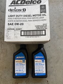 ACDelco Dexos D SAE 0W-20 Diesel Motor Oil