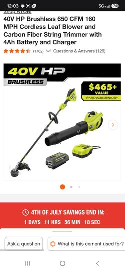 Roybi 650 Blower & Carbon Fiber Trimmer & Fast Charge